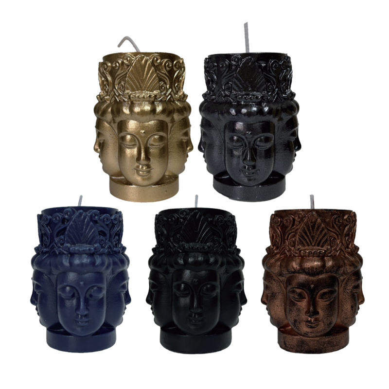 Négyarcú Buddha gyertyák